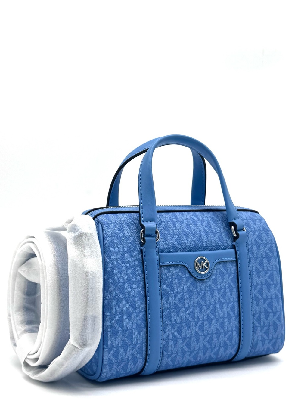 Michael Kors Small Travel Duffle Xbody Satchel Shoulder Bag South Pacific Blue